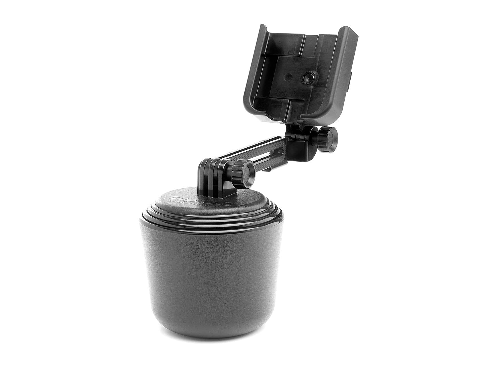 WeatherTech CupFone with Extension - Solid Billet Aluminum Knobs (8ACF1EB) - Perfect for Car, Truck & RV Cup Holders - Secure Phone Mount for Hands-Free Driving