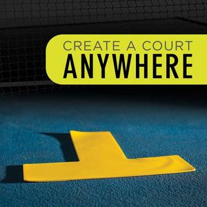 Franklin Pickleball Court Marker Kit - Portable Court Boundary Lines for Outdoor & Indoor Play - Perfect for Backyard, Gym, and Park Pickleball Games