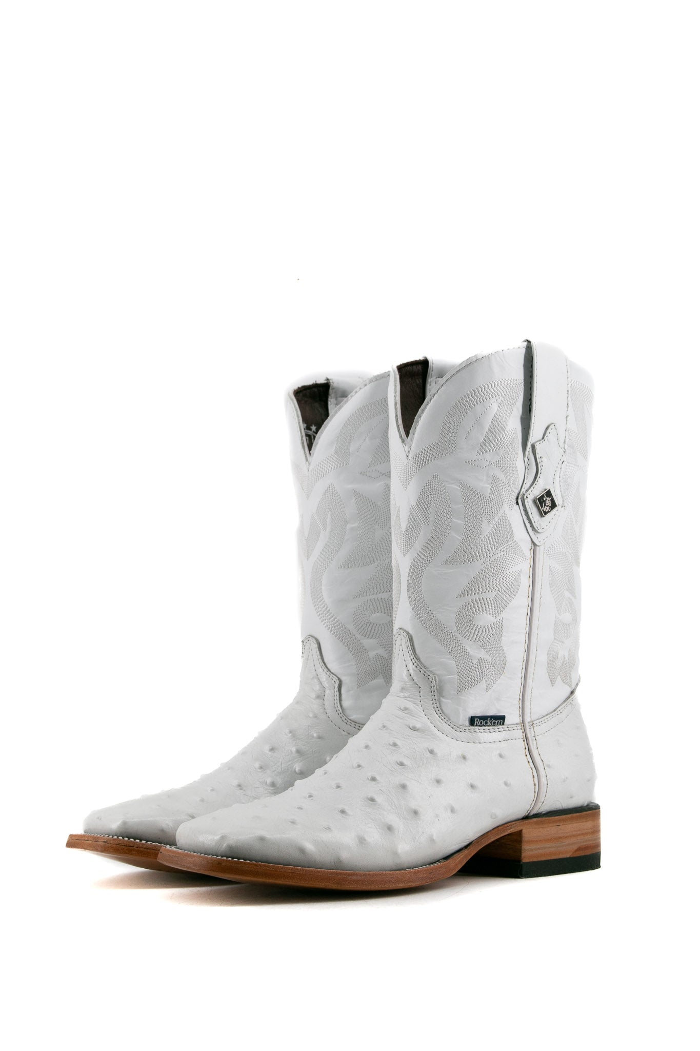 Premium Ostrich Leather Square Toe Cowboy Boots for Men - Western Style Rodeo & Ranch Work Boots - Perfect for Country Dancing, Horseback Riding & Outdoor Adventures