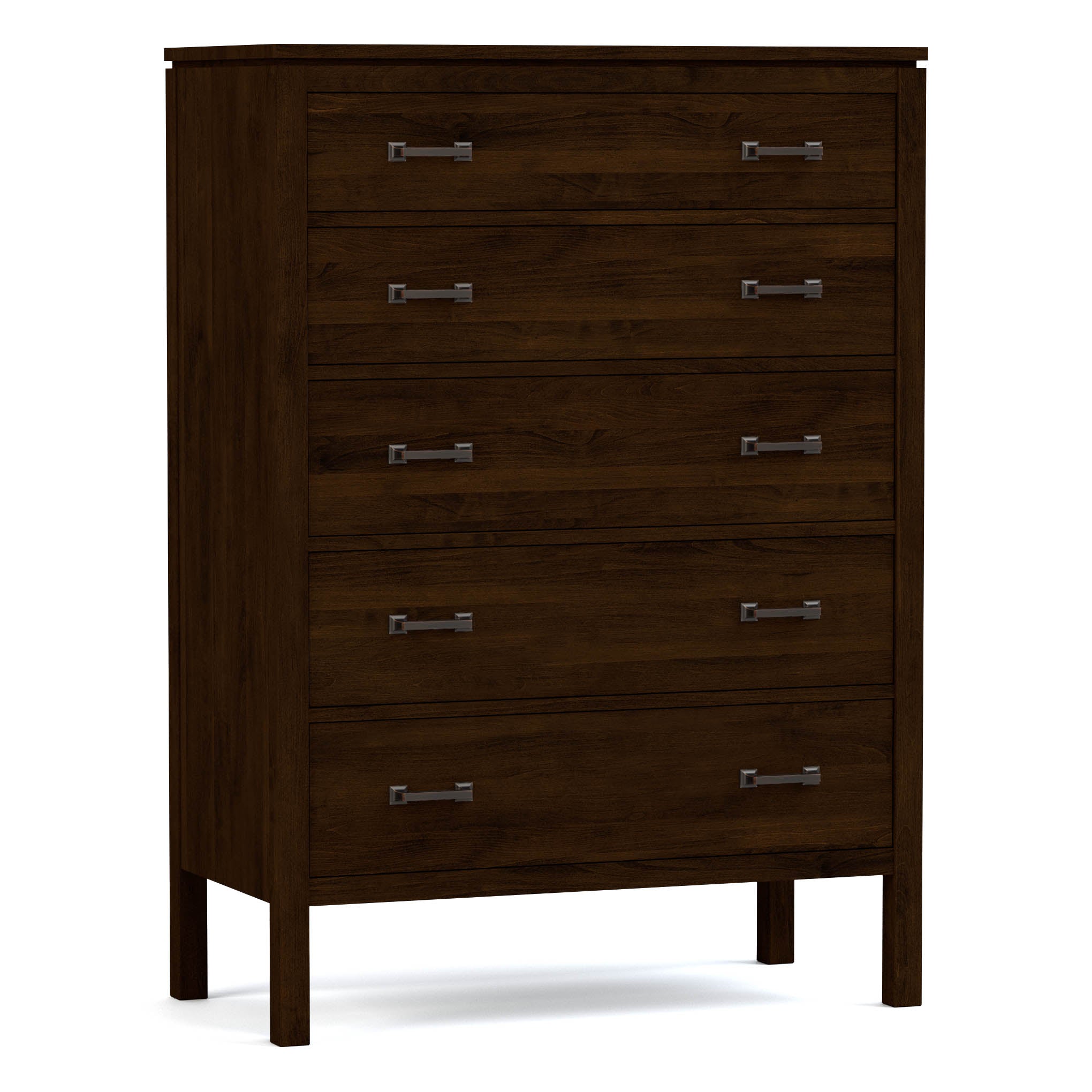 Dwyer Tall Chest - 5-Drawer Solid Wood Dresser for Bedroom Storage | Modern & Spacious Organizer for Clothes, Linens & Accessories | Perfect for Master Bedroom, Guest Room & Dorm Organization
