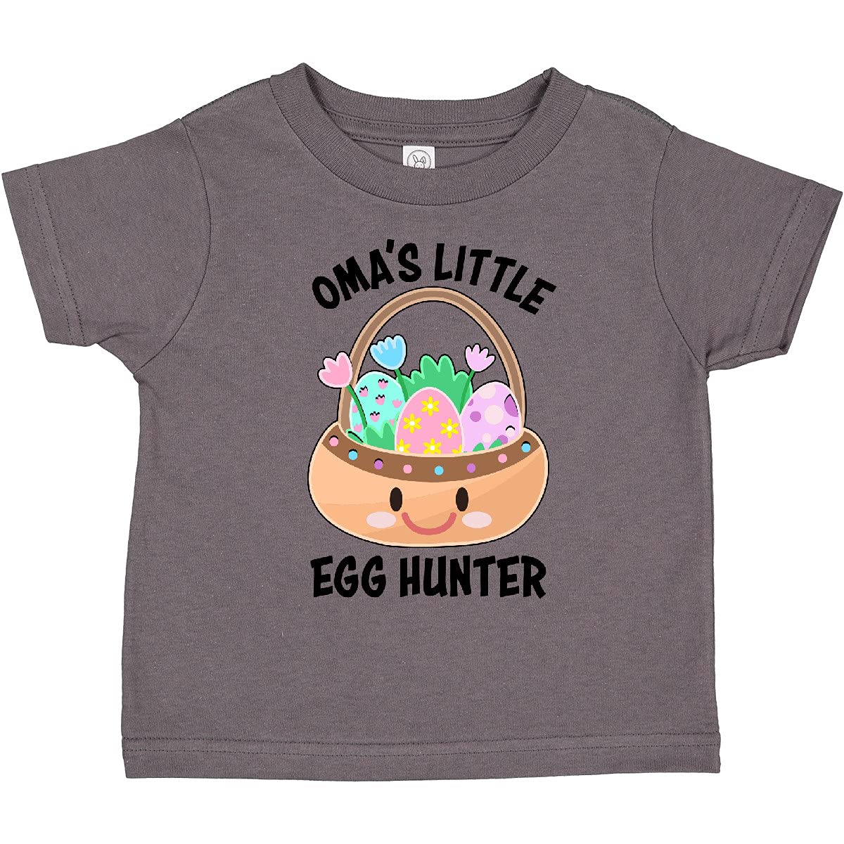 Inktastic Omas Little Egg Hunter Toddler T-Shirt - Cute Easter Egg Hunting Outfit for Boys & Girls - Perfect for Easter Celebrations, Family Gatherings & Spring Festivals