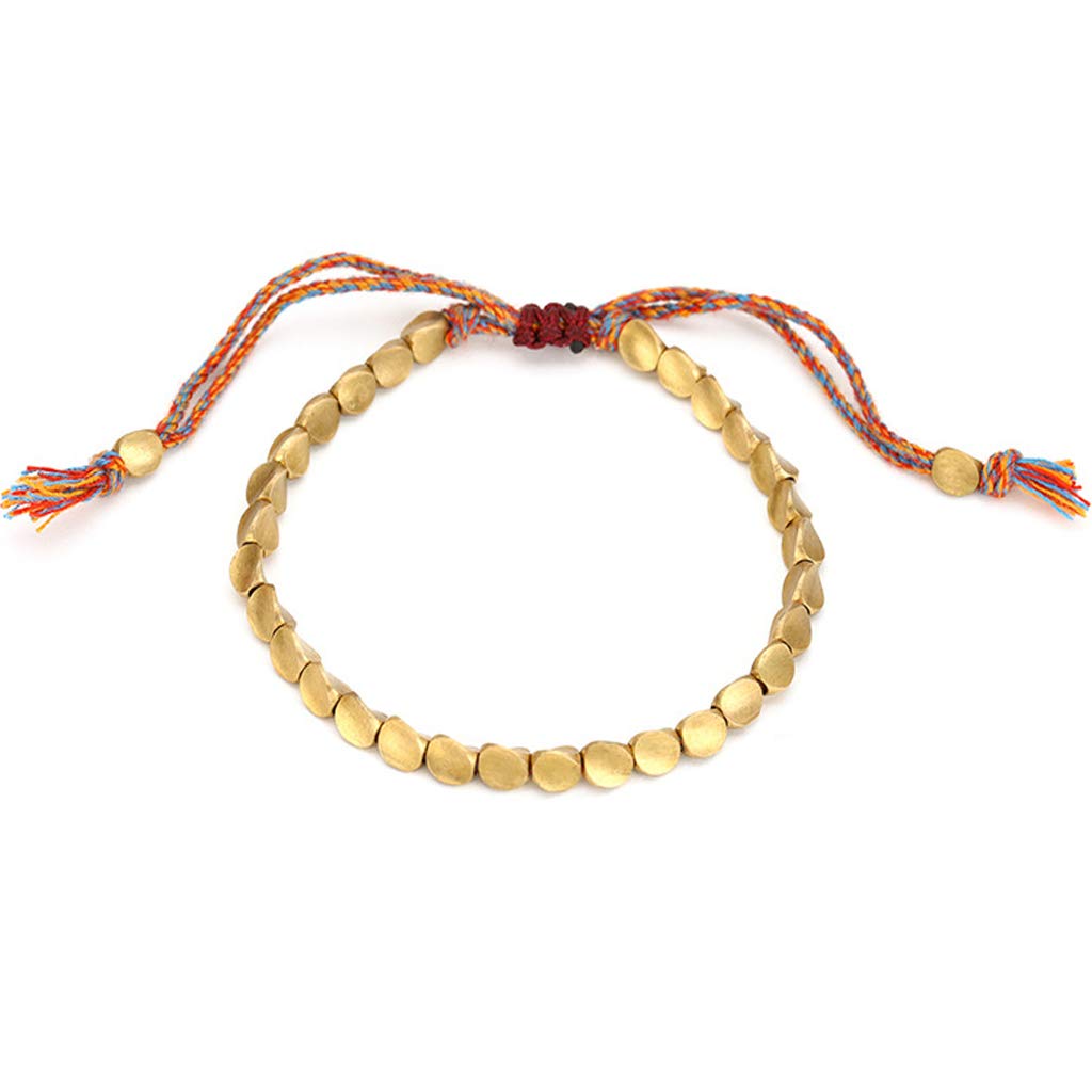 ZerQ Friendship Bracelets for Women & Girls - Gold & Copper Couple Bracelets Set with Charms, Thoughtful Jewelry Gift for Her | Perfect for Anniversaries, Valentine's Day & Best Friend Gifts