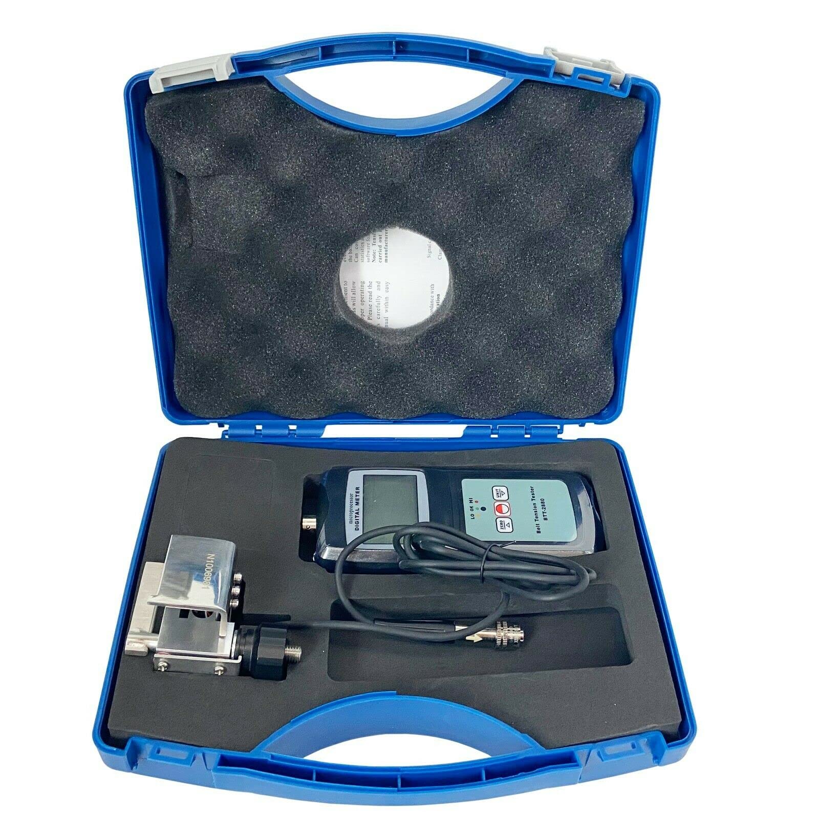 Belt Tension Gauge Meter Tester 0-750N with High/Low/OK Indicators - for Textile, Cable, Wire, Plastic Film & Paper Printing Industries | Perfect for Industrial Maintenance & Quality Control