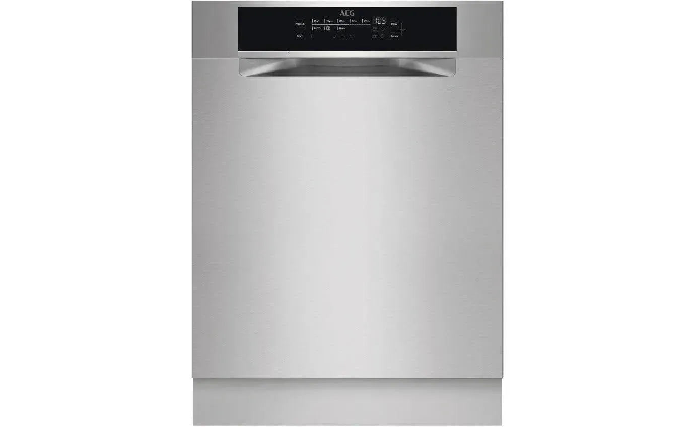 AEG 60cm Built-In Dishwasher - Stainless Steel Finish - Clearance Model - Perfect for Modern Kitchens & Small Spaces