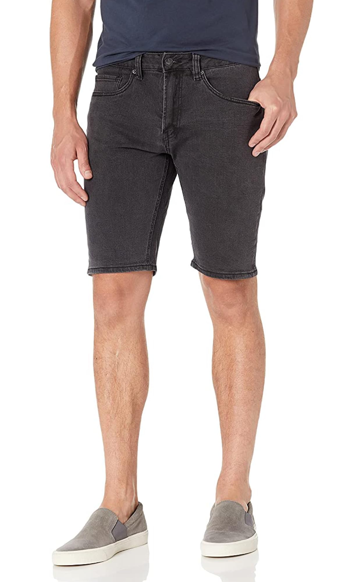 Buffalo David Bitton Men's Slim Fit Parker Denim Shorts - Comfortable Stretch Jeans for Casual Wear, Summer Outfits & Beach Vacations