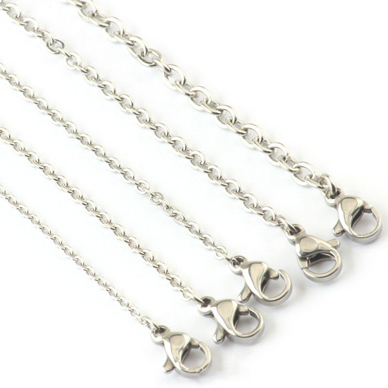 Premium Stainless Steel O Chain Necklace for Women & Men - Durable Hypoallergenic Jewelry for Everyday Wear, Layering & Gifts