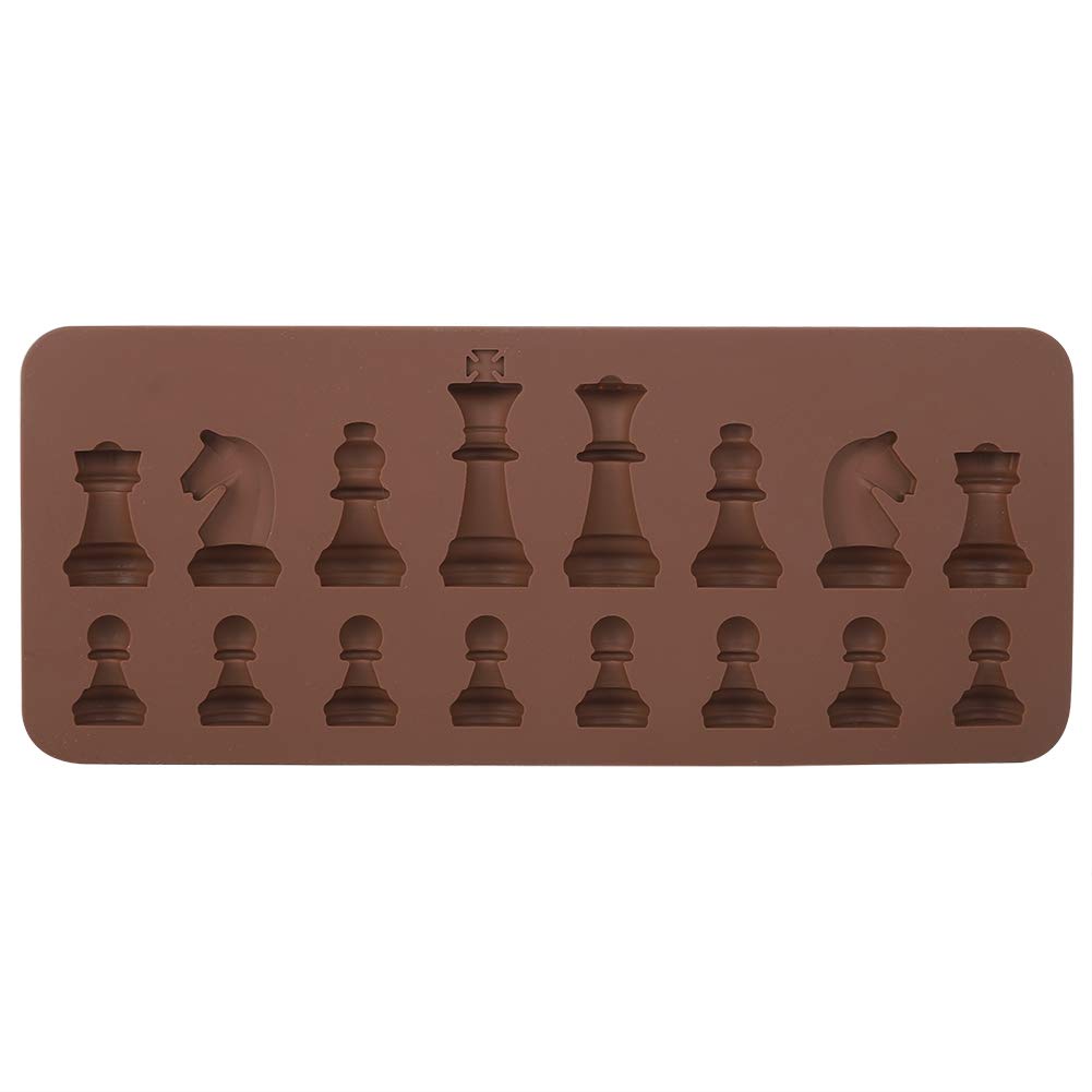 Premium Silicone Chess Piece Chocolate Candy Mold - DIY Fondant Cake Topper for International Chess Themed Desserts | Perfect for Birthday Parties, Game Nights & Baking Decorations