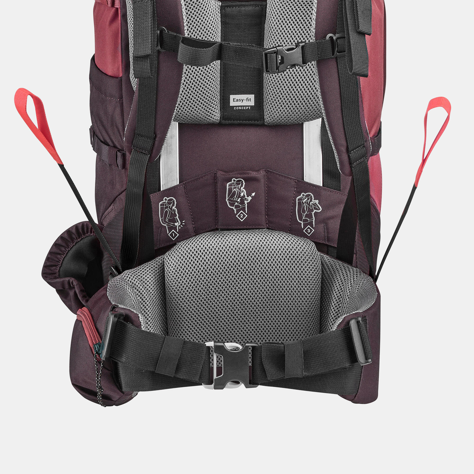 Simond Women's MT100 Easyfit 50L Backpacking Pack - Lightweight Hiking Backpack for Women with Adjustable Straps - Perfect for Camping, Trekking & Outdoor Adventures