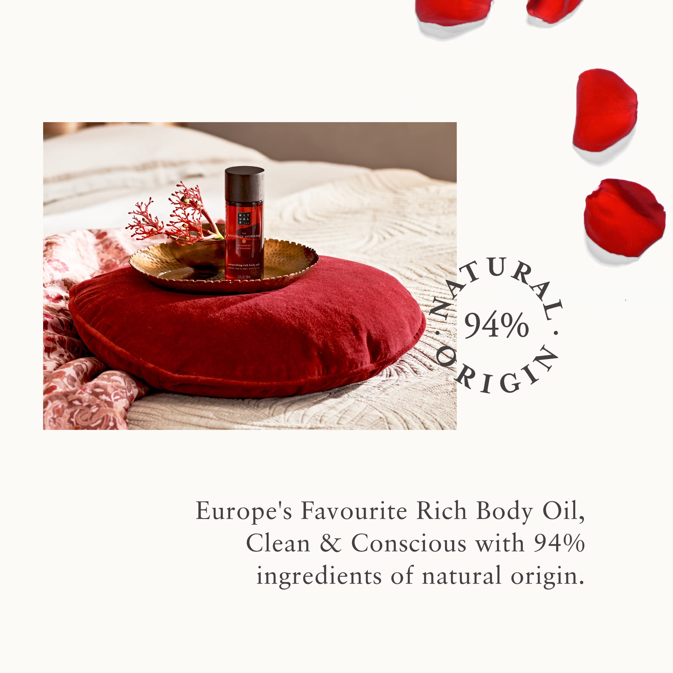 Ayurvedic Nourishing Rich Body Oil - 100ml for Deep Hydration & Skin Rejuvenation | Perfect for Dry Skin, Massage & Relaxation Therapy