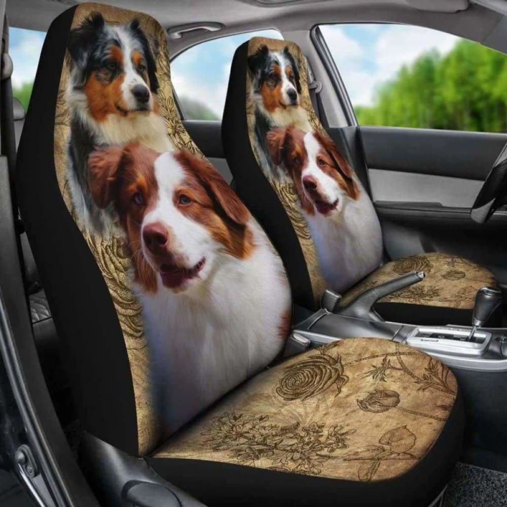 Premium Australian Shepherd Dog Car Seat Cover - Waterproof & Non-Slip Pet Seat Protector for Trucks, SUVs & Sedans - Perfect for Travel, Outdoor Adventures & Daily Commutes