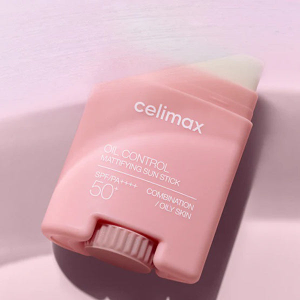 Celimax Oil Control Mattifying Sun Stick SPF50+ PA++++ 19g - Non-Greasy Sunscreen for Oily Skin, Matte Finish, Broad Spectrum Protection - Perfect for Outdoor Activities, Beach & Daily Use