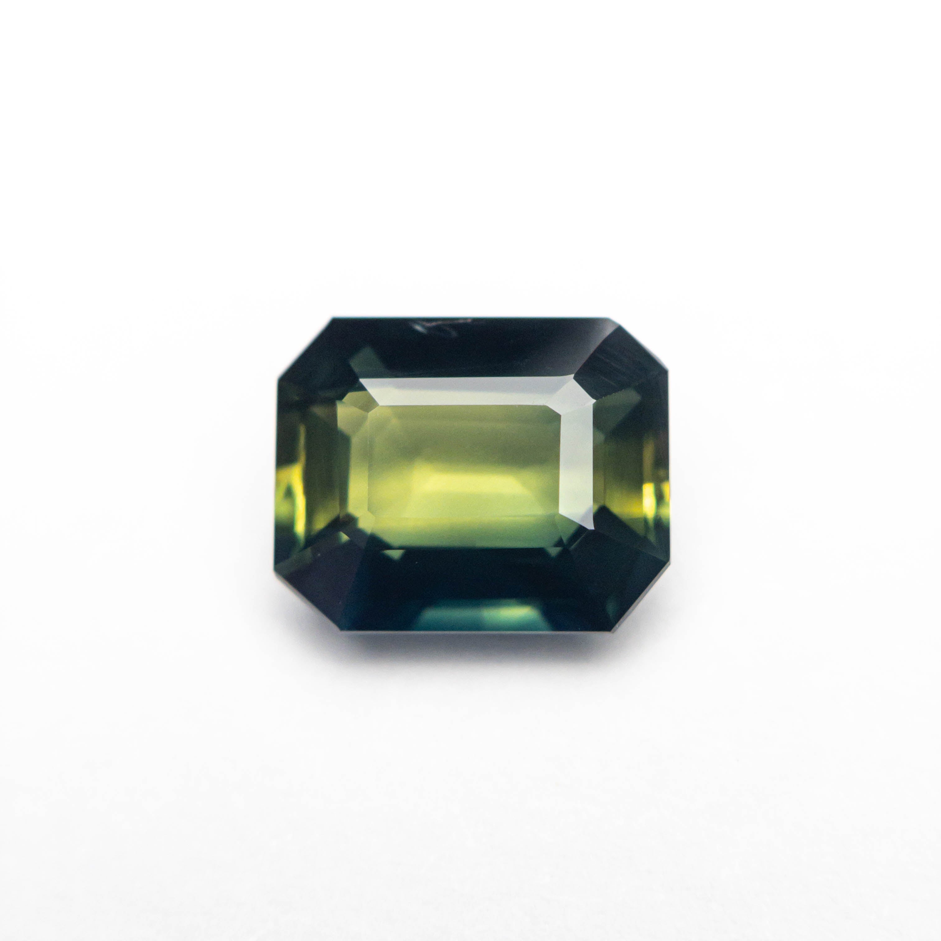 2.10ct Natural Blue Sapphire Gemstone - 8.07x6.54x3.73mm Step Cut Rectangle with Cut Corners for Engagement Rings & Fine Jewelry Making