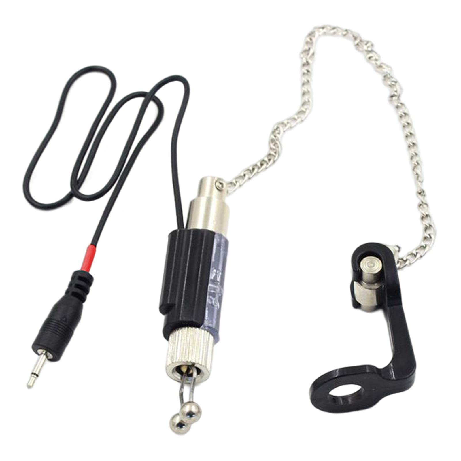 Almencla Portable Fishing Bite Alarm with Steel Chain - Waterproof Buzz Alarm for Night Fishing, Carp Fishing | Perfect for Outdoor Fishing Enthusiasts & Camping Trips