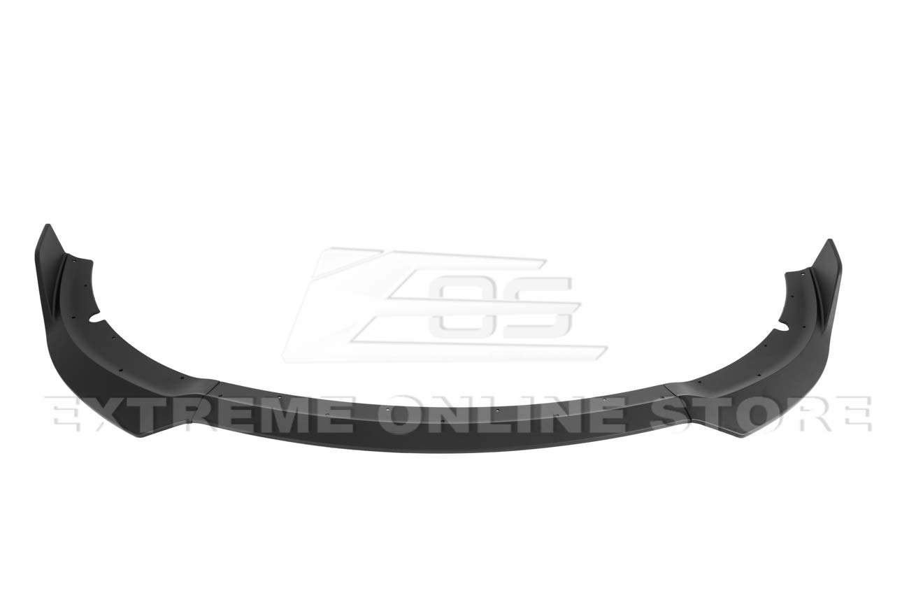 2015-Present Dodge Charger SRT Style Front Bumper Lip Splitter Kit - 3PCS ABS Plastic Lower Lip Spoiler in Flat Black | Aggressive Exterior Upgrade for Muscle Car Enthusiasts | Perfect for Street Racing & Car Shows