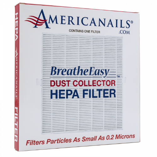 BreatheEasy HEPA Air Filter for Home & Office - Americanails Premium Air Purifier Replacement Filters - Improves Indoor Air Quality for Allergies, Pets, Dust, and Smoke (Perfect for Bedrooms, Living Rooms, and Workspaces)