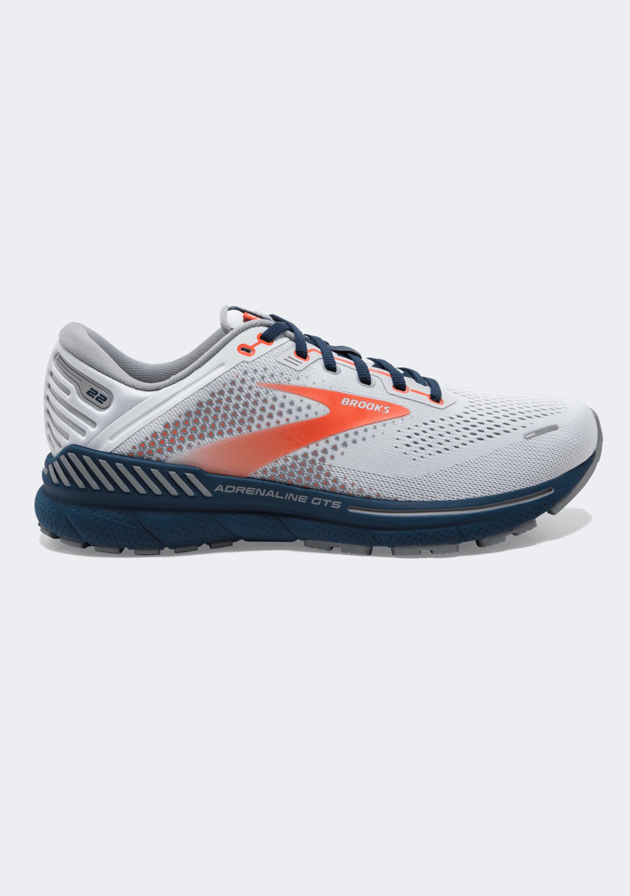Brooks Men's Adrenaline GTS 22 Running Shoes - Supportive Cushioning for Road Running, Jogging & Daily Wear