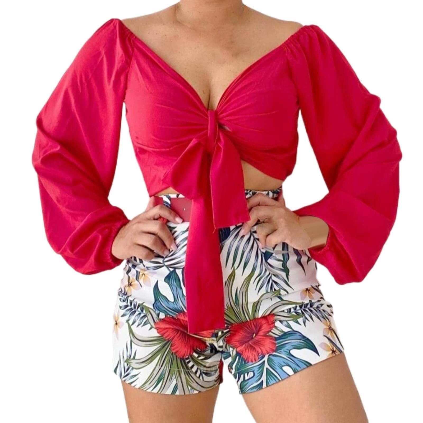 Rvidbe Women's 2 Piece Outfits - Sexy Sleeveless Shirt & Shorts Set | Summer Clubwear & Casual Fashion | Perfect for Night Out, Beach Party & Vacation Outfits 2023