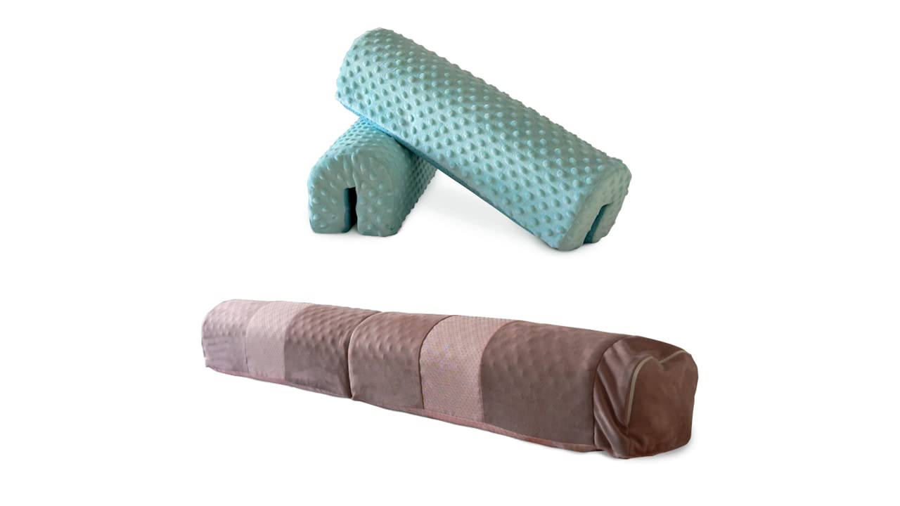 UC Bed Barrier (2-Pack) - Foldable Travel Bed Rail for Kids, Anti-Fall Safety Guard with Soft Foam Padding - Fits 90cm, 150cm, 180cm & 200cm Beds - Wall Protector for Toddler & Child Safety | Perfect for Home, Travel & Daycare Use