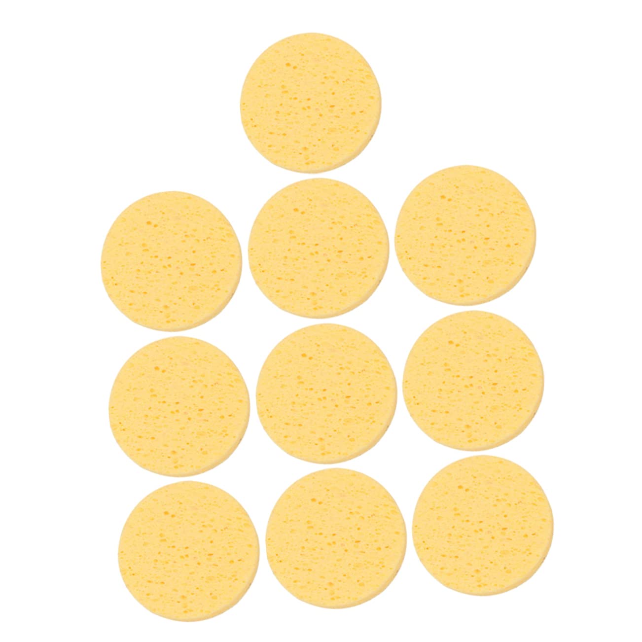FOMIYES 5 Sets Water Activated Makeup Sponges - Gentle Cellulose Facial Cleansing Sponges (50pcs) for Flawless Blending & Foundation Application | Perfect for Daily Makeup, Travel & Professional Use