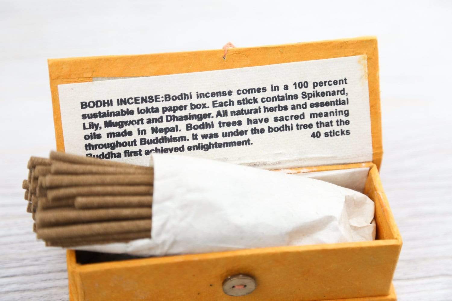 Bodhi Enlightenment Incense - Premium Handmade Spiritual Incense Sticks for Meditation, Yoga & Relaxation | Aromatic Stress Relief & Mindfulness Practice