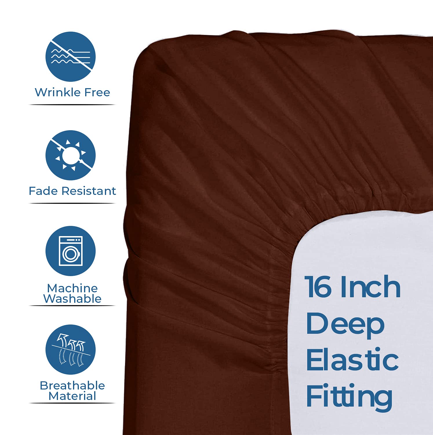 DAN RIVER Twin Jersey Sheet Set - 100% Cotton Luxury Bed Sheets | Ultra Soft T-Shirt Material | All Season Comfort | Deep Pocket Fits Mattress Up to 16