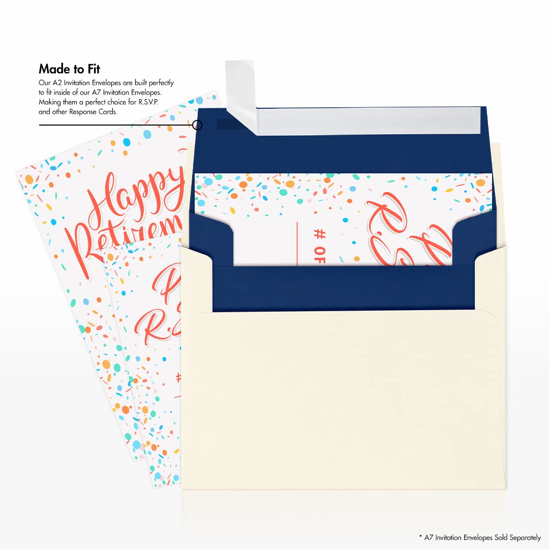 Premium A2 Invitation Envelopes with Peel & Press Seal - 4 3/8