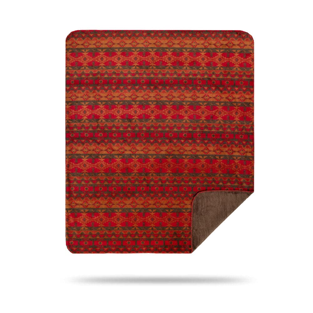 Denali Ultimate Western Comfort Throw Blanket - Plush Hand-Stitched Super Soft Cozy Blanket Made in USA - Earth Spirit Design - Perfect for Sofa, Bed, Couch & Winter Warmth