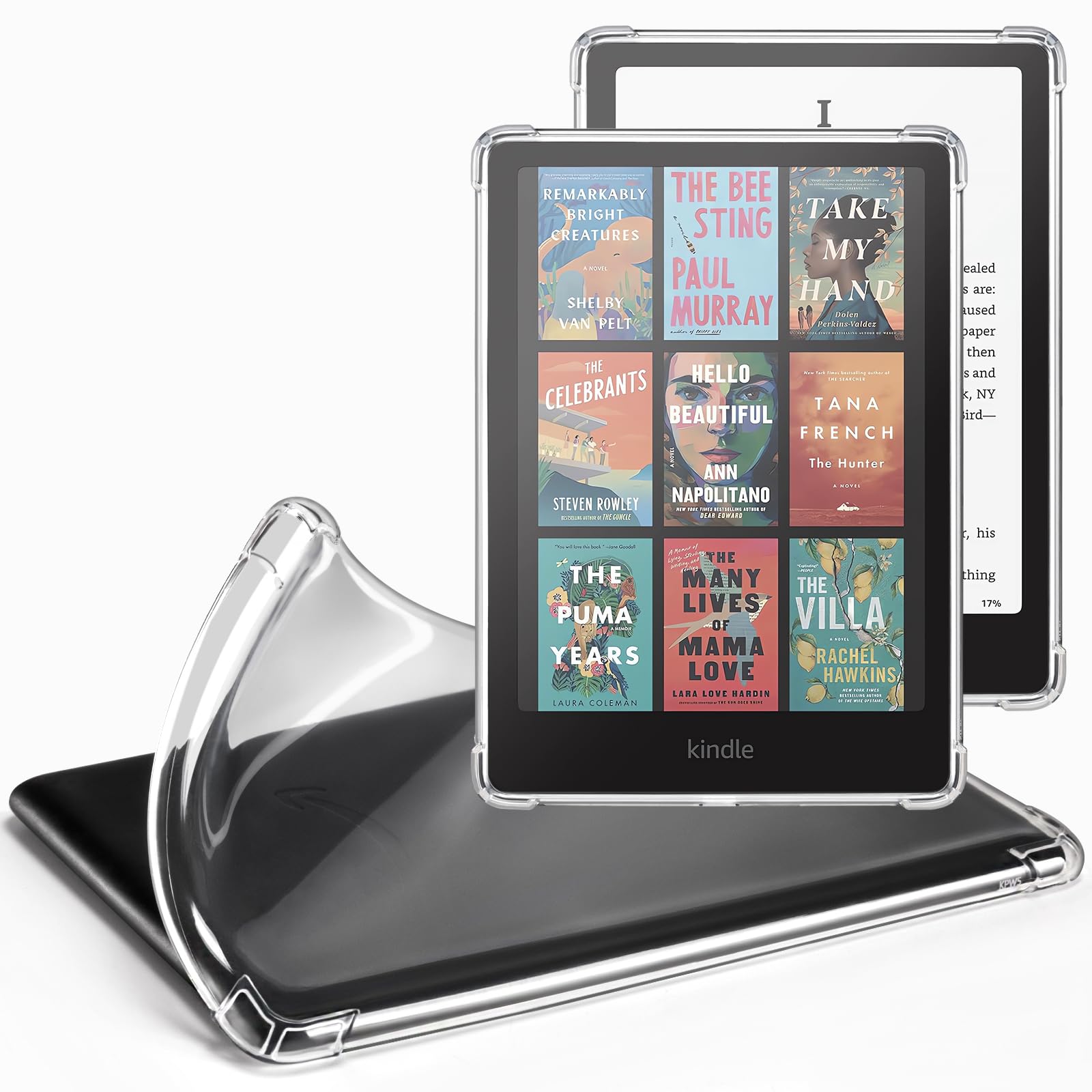 CoBak Clear Silicone Case for Kindle Paperwhite 12th Generation (2024) & Kindle Colorsoft Signature Edition (7 Inch) - Lightweight Scratch-Resistant Protective Cover - Perfect for Reading, Travel & Daily Use