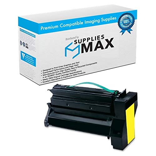 Lexmark C780DN/C780DTN/C782DN/C782DTN/C782N/X780/X782E-MFP Compatible Yellow High Yield Toner Cartridge - 10,000 Page Yield (C780A2YG) | Replacement for Office & Home Printing Needs