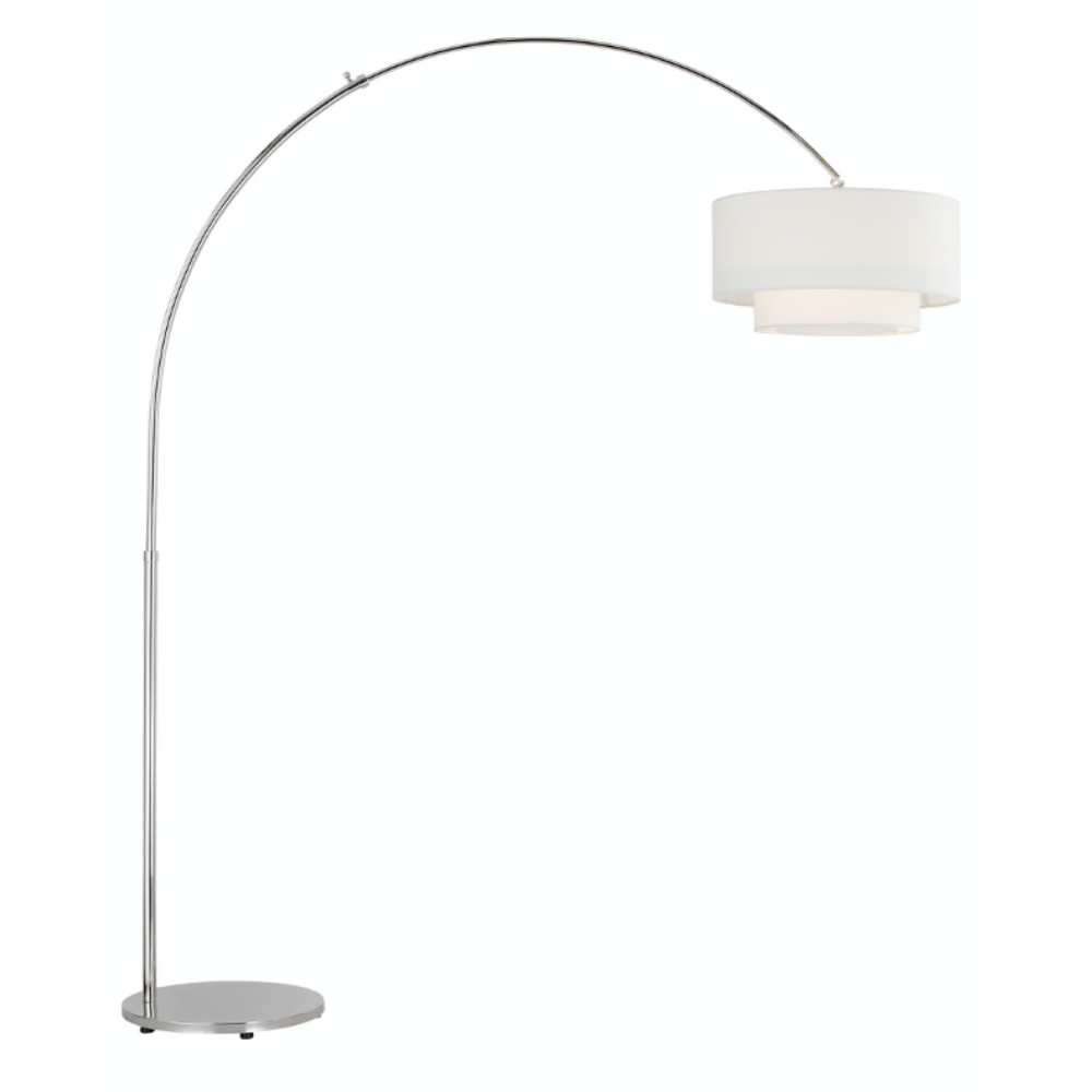 Cambridge Modern Floor Lamp - Adjustable LED Standing Light for Living Room, Bedroom, or Office - Warm White & Cool White Dimmable Reading Light with Remote Control