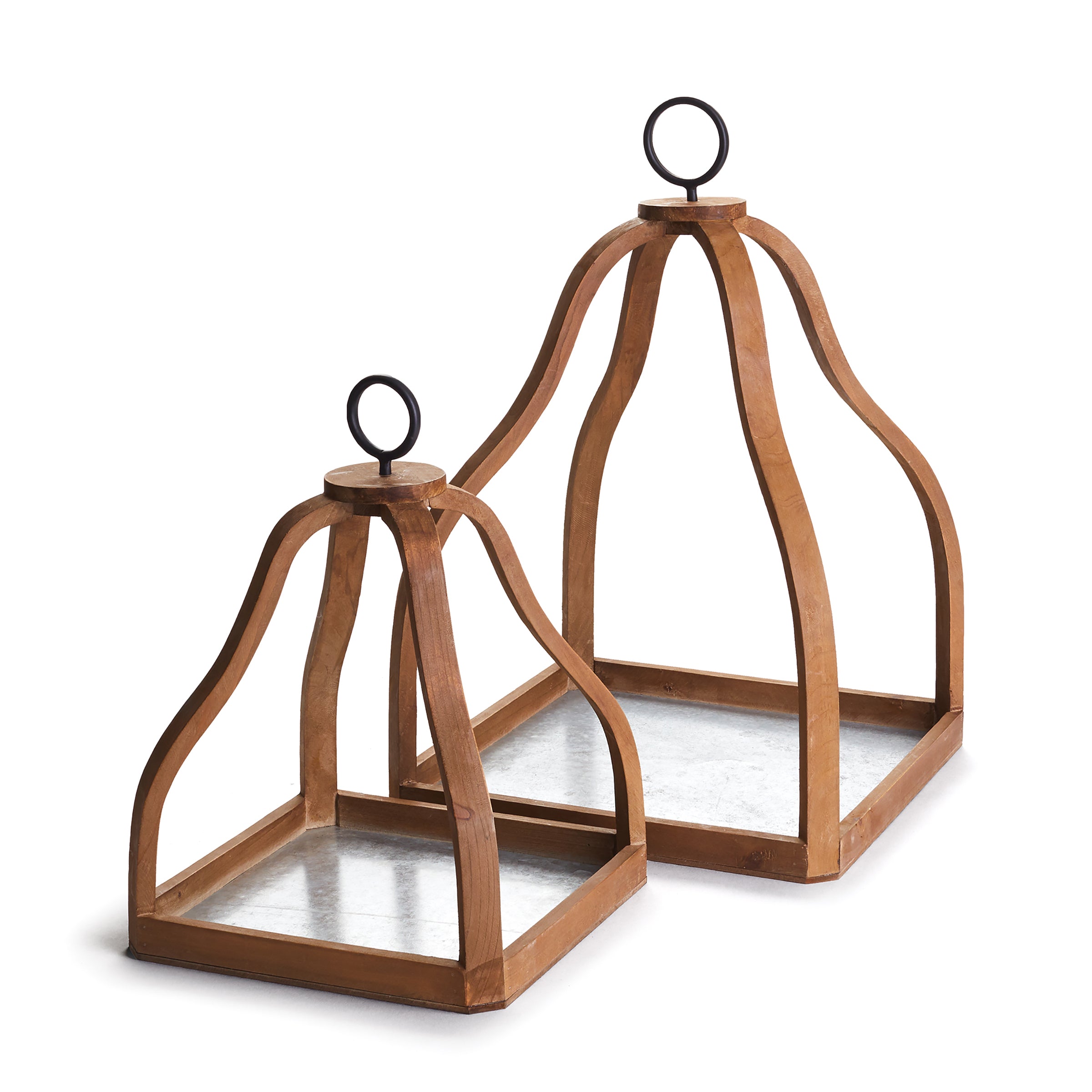 Ashlyn Nested Cages Décor Set - 21 inch and 15 inch Rustic Metal Birdcage Decor for Home, Wedding, and Garden - Perfect for Vintage, Boho, and Farmhouse Style Decorations