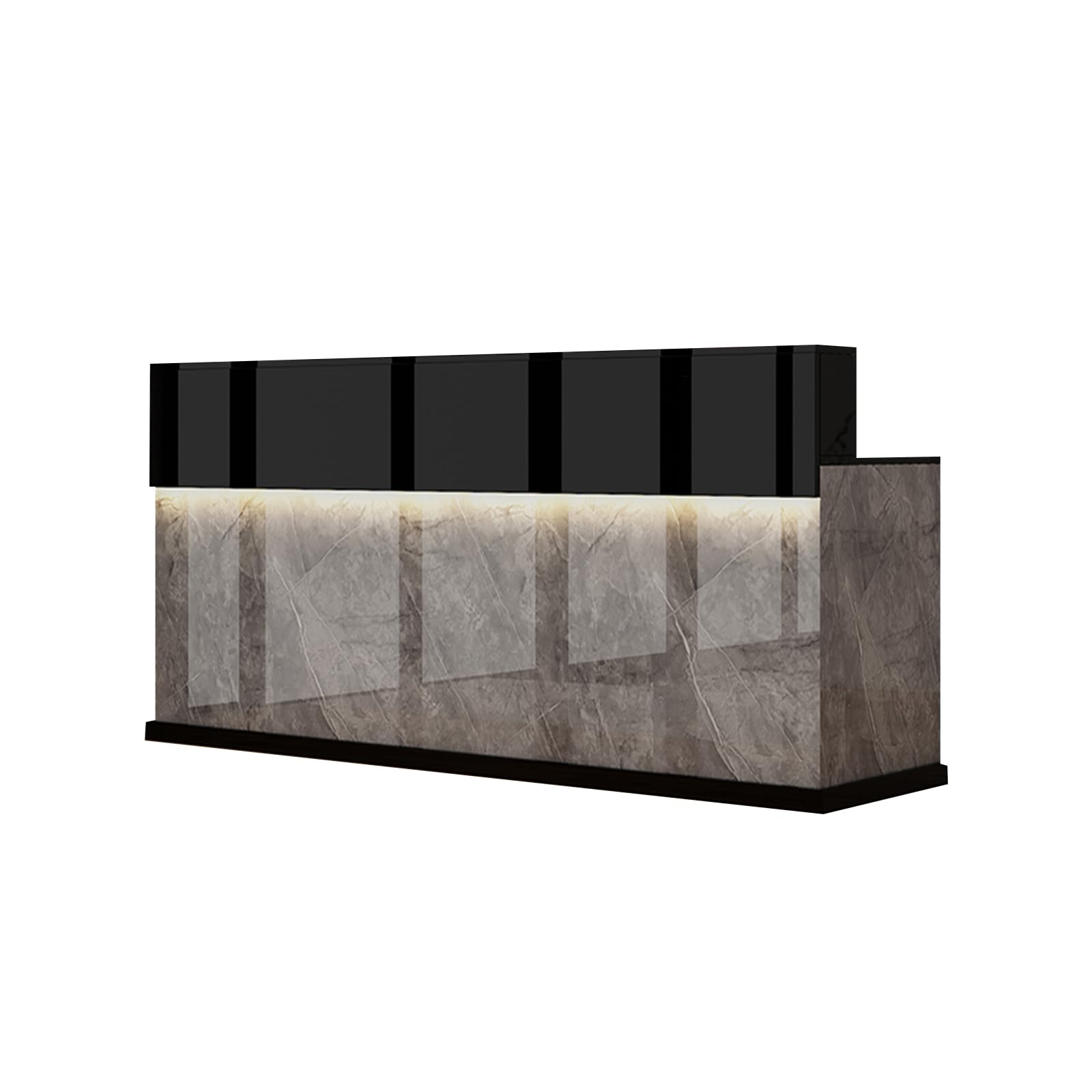 Reception Counter Desk with Lockable Drawer - 23.62