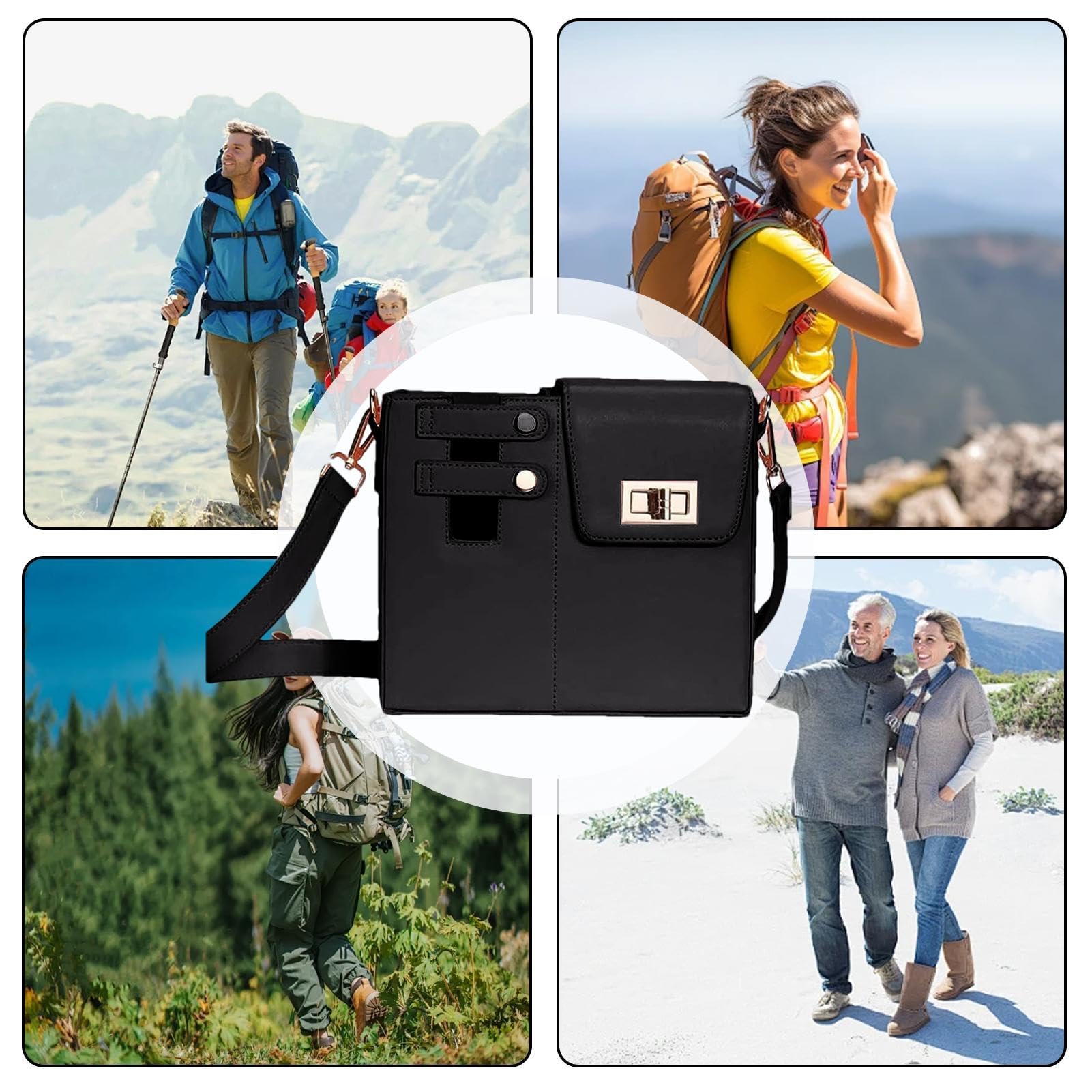 Premium Crossbody Water Bottle Bag - Adjustable Strap, Leak-Proof Outdoor Cup Holder for Hiking, Gym & Travel | Portable Hydration Pouch for Sports & Daily Use