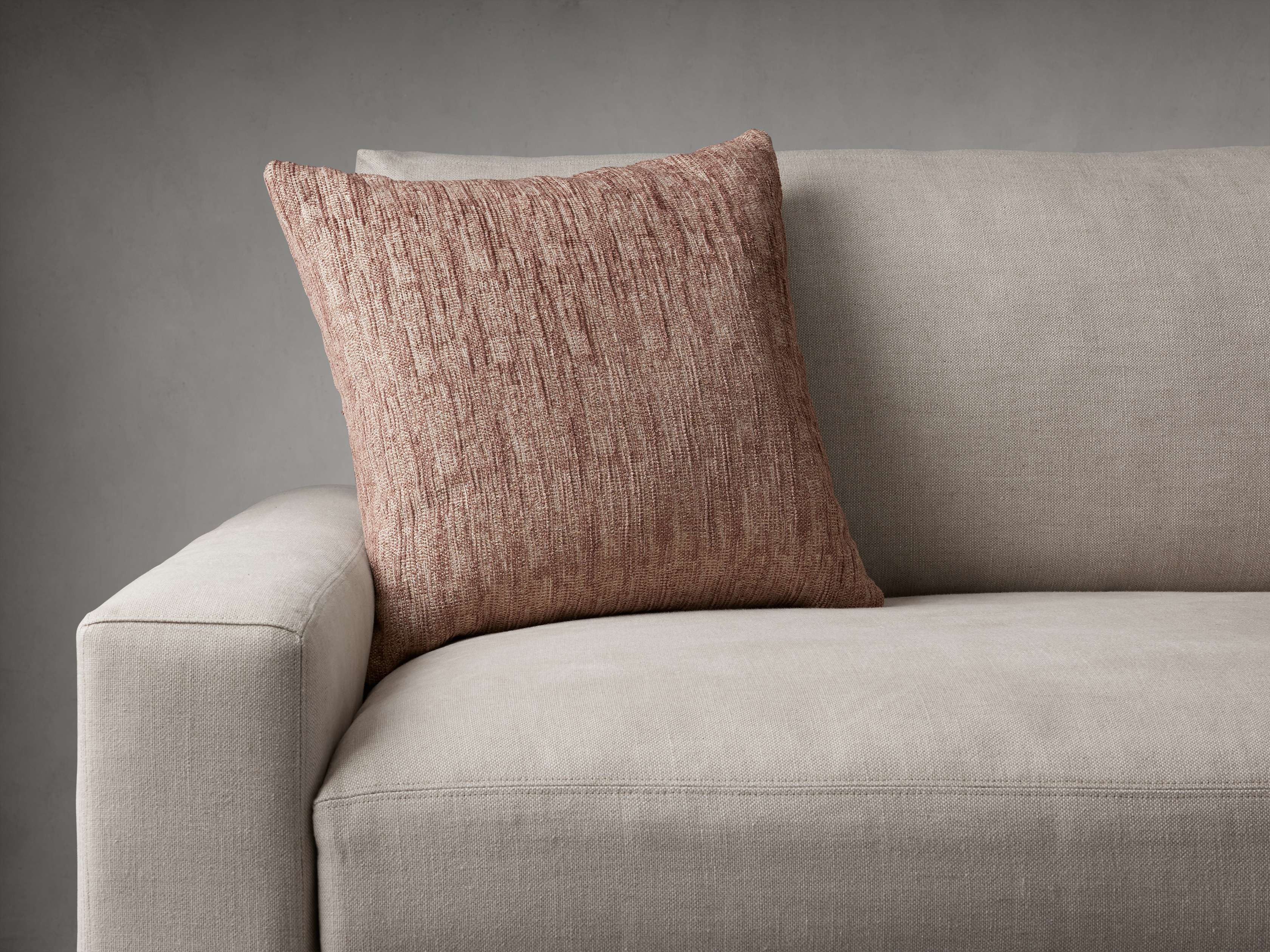 Soft Aubree Chenille Pillow in Blush - Plush Decorative Throw Pillow for Sofa, Bed & Home Decor - Perfect for Living Room, Bedroom & Cozy Spaces