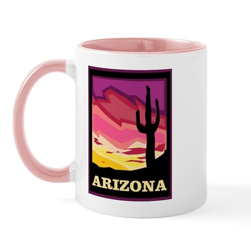 White/Pink Inside - Arizona Mug