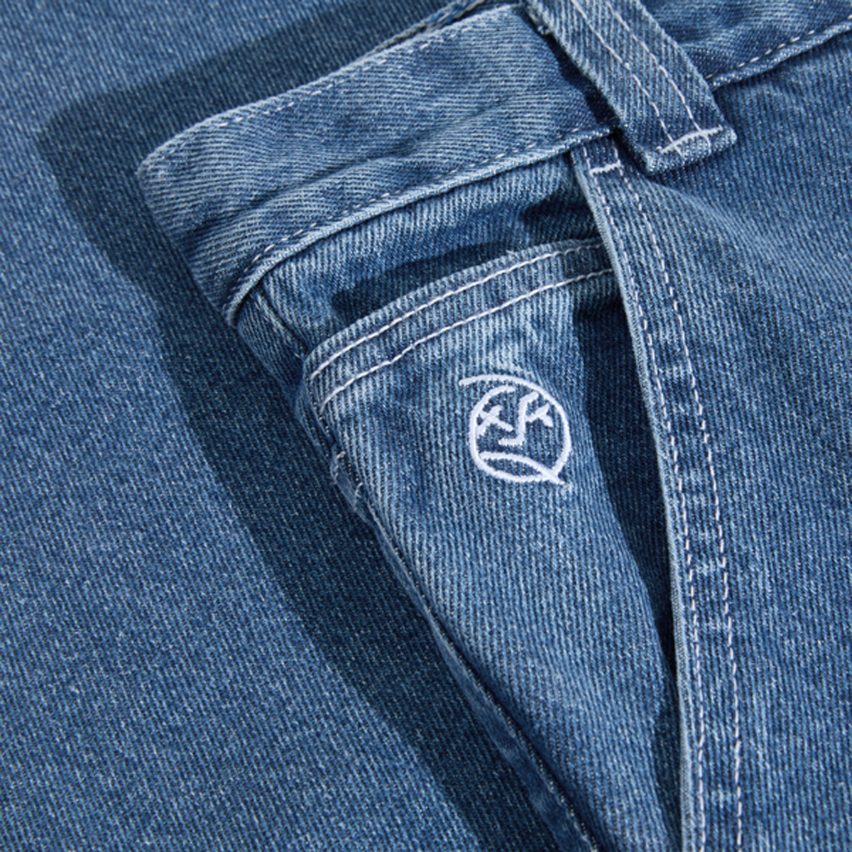 Polar Big Boy Work Jeans - Durable Blue Wash Denim Pants for Men | Heavy Duty Workwear for Construction, Farming & Outdoor Activities