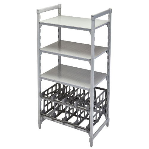 Cambro UCR10R8 Camshelving Ultimate #10 Can Single Rack - Heavy Duty Commercial Kitchen Storage Shelf for Restaurants, Cafes & Food Service - Perfect for Organizing Canned Goods, Spices & Pantry Items