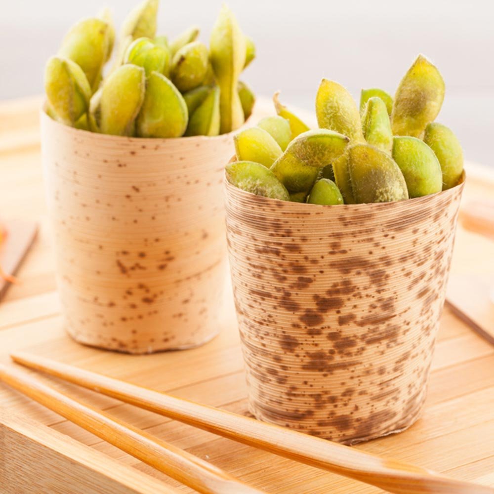 2 oz Disposable Bamboo Appetizer Cups - 200 Pack Eco-Friendly Mini Ramekins for Hot & Cold Foods | Sustainable Bamboo Leaf Round Containers | Perfect for Desserts, Parties, Catering & Events | Great for Restaurants, Weddings, Picnics & Food Service