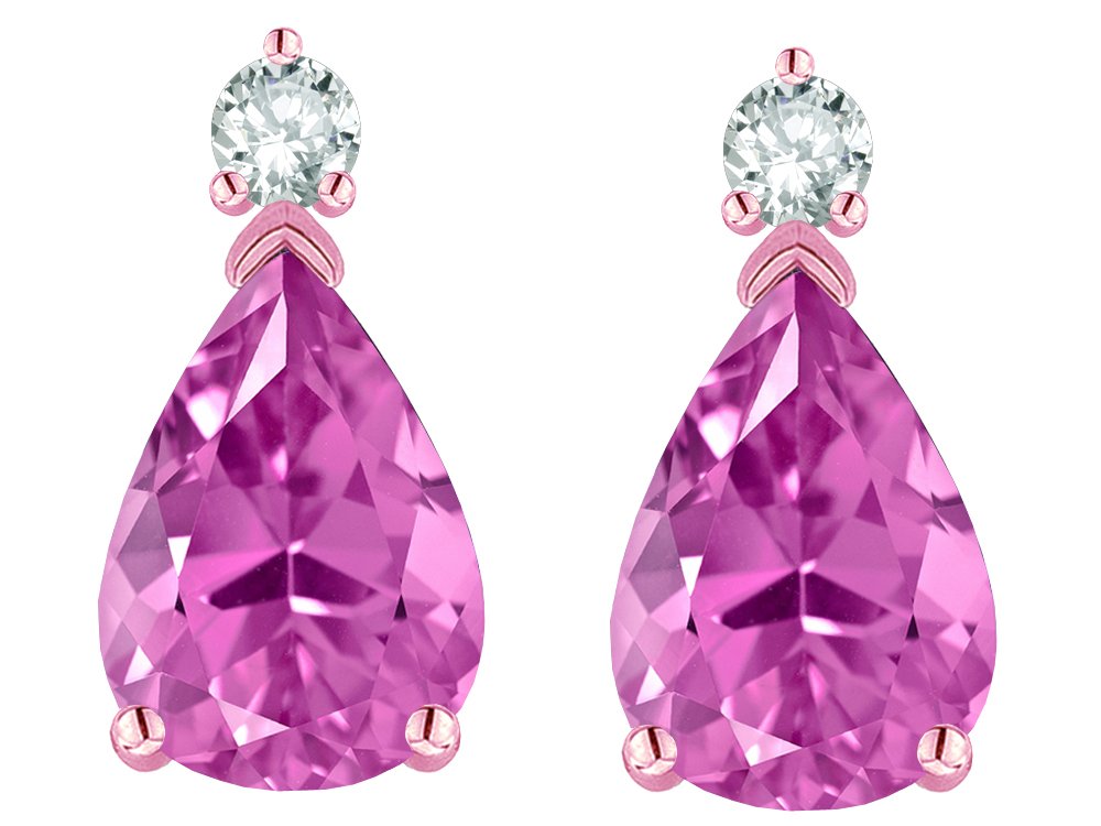 10K Solid Gold Pear-Shaped Drop Earrings – 8x6mm Classic Studs for Women, Perfect for Weddings, Parties & Everyday Elegance