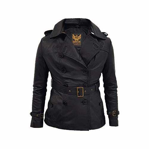 Women's Black Leather Coat - Slim Fit Long Ankle Length Real Leather Jacket for Ladies | Winter Outerwear, Office Wear & Evening Fashion