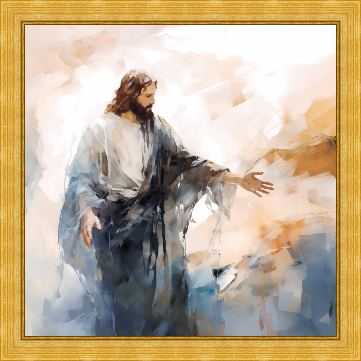 Come Unto Me Large Wall Art - Inspirational Christian Home Decor for Living Room, Bedroom & Office - Perfect for Gifts & Spiritual Spaces