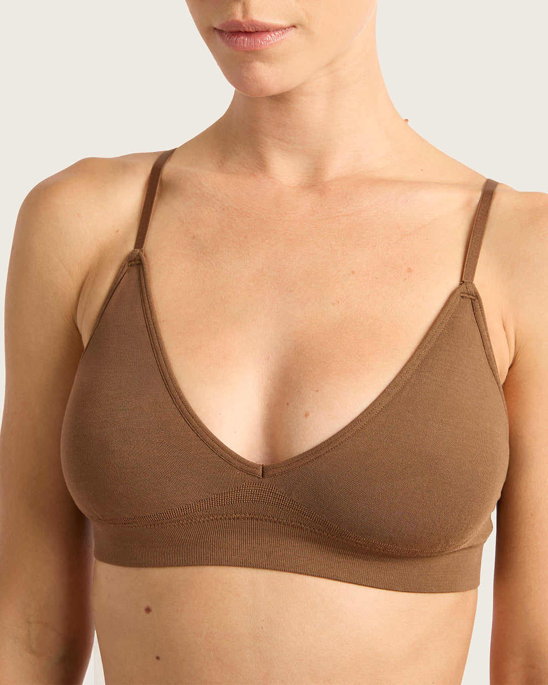 LYOLYTE Triangle Bralette - Comfortable Wireless Lace Bralette for Women | Perfect for Yoga, Lounge & Everyday Wear