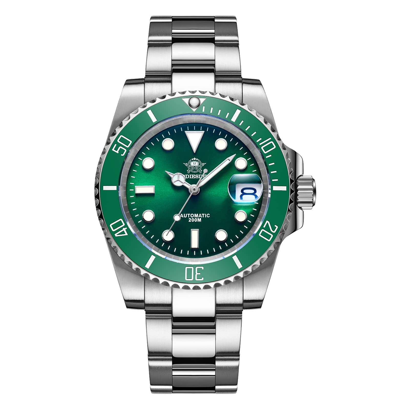 ADDIESDIVE Men's Automatic Diving Watch - 200M Waterproof Stainless Steel Band with Japan NH35A Movement - Perfect for Scuba Diving, Swimming & Outdoor Adventures