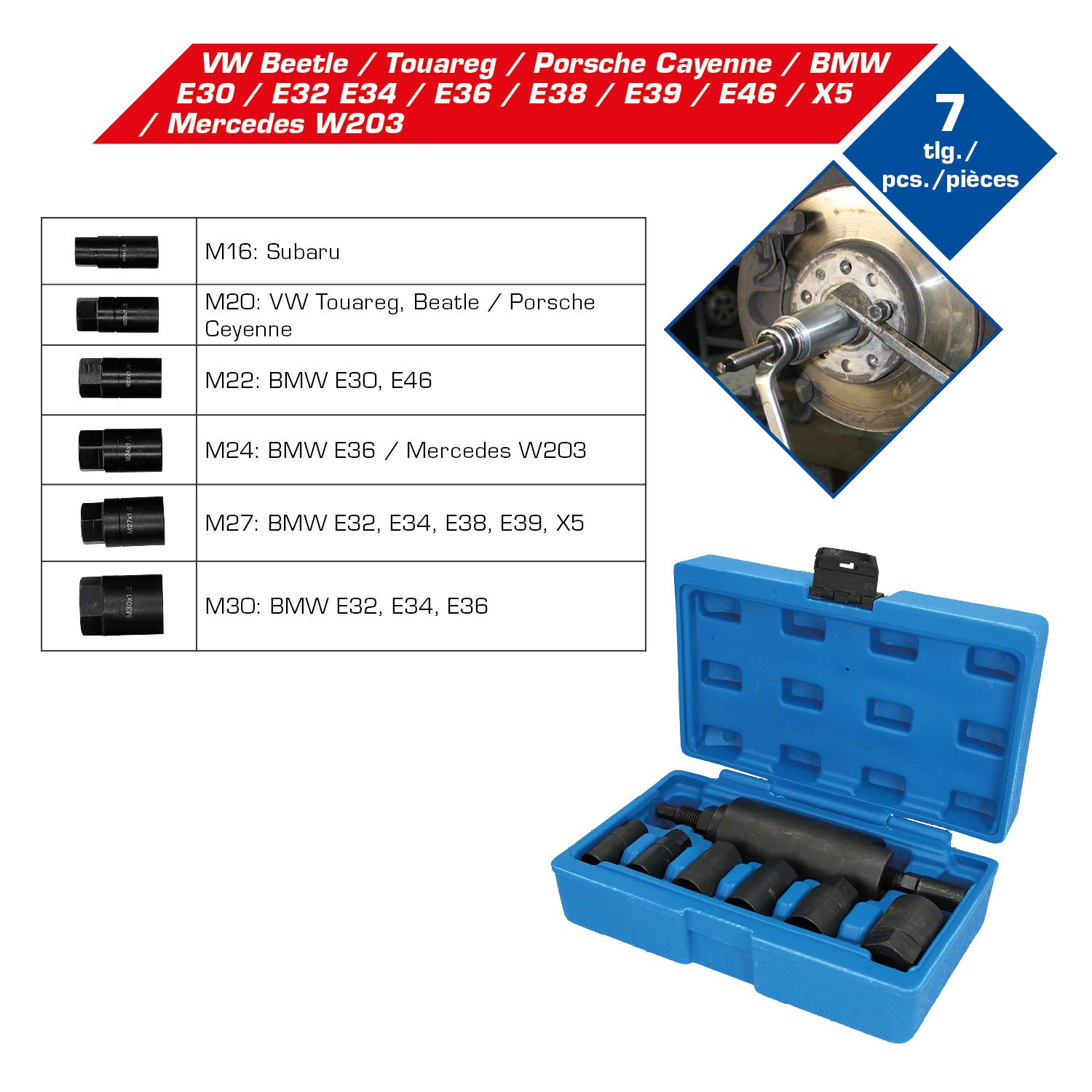 BT671050 Drive Shaft Puller Set by BRILLIANT TOOLS - for Auto Repairs & Maintenance