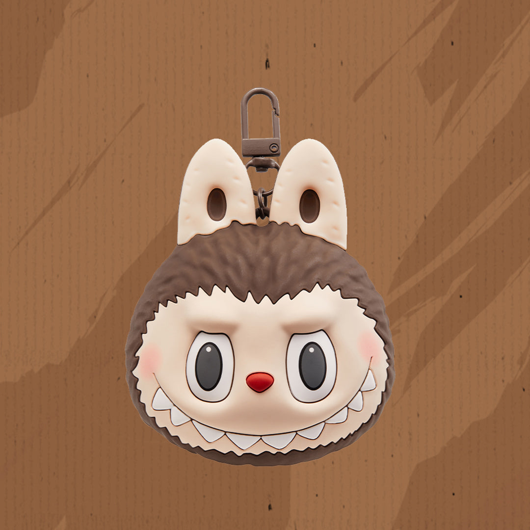 POP MART LABUBU The Monsters Original Brown Earphone Case - Cute Kawaii Character Design for iPhone & Android Phone Protection
