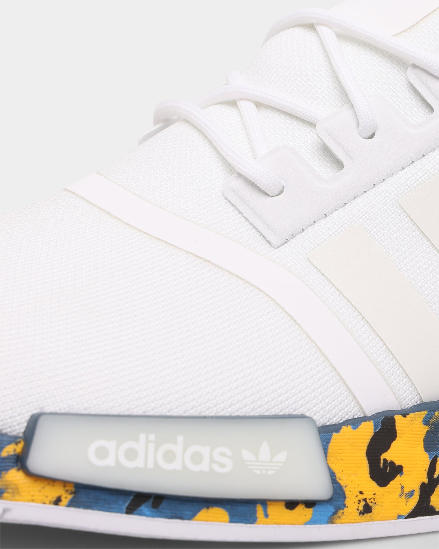 Adidas NMD_R1 Running Shoes - Men's Cloud White/Off White Sneakers for Casual Wear & Gym Training