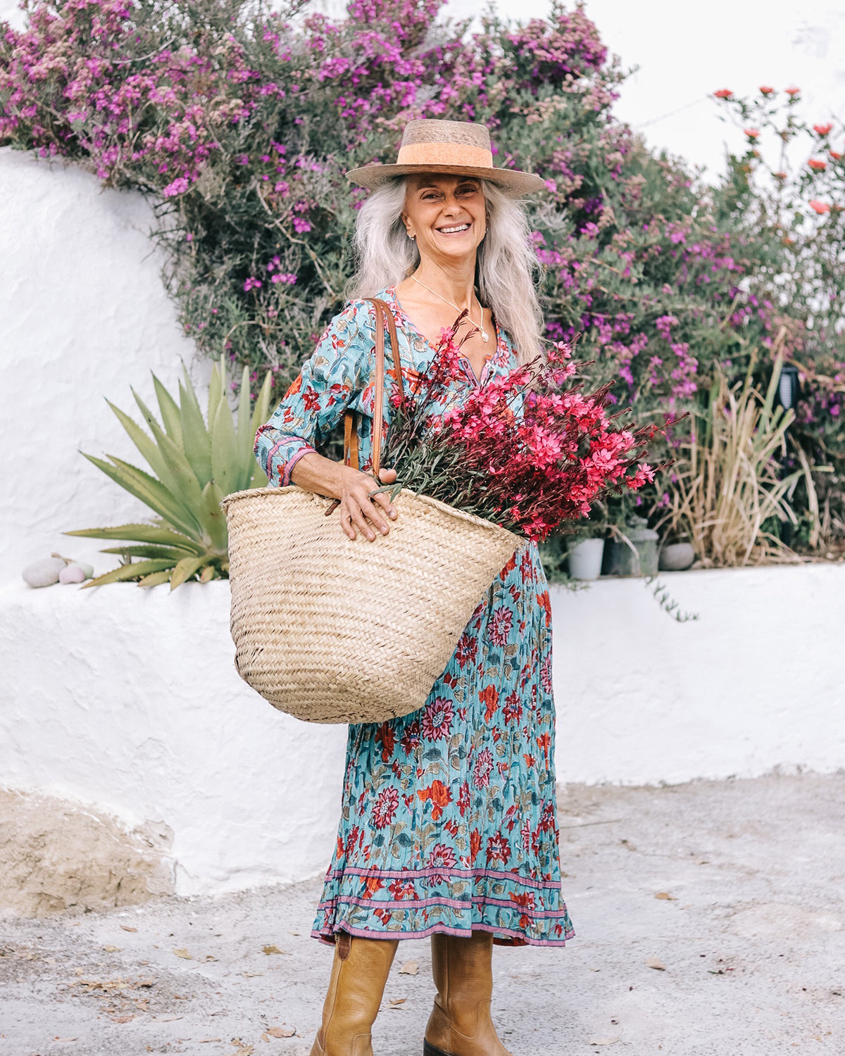 KALI DRESS - Elegant Turquoise Garden Party Dress for Women | Summer Floral Maxi Dress | Perfect for Weddings, Beach Vacations & Outdoor Events