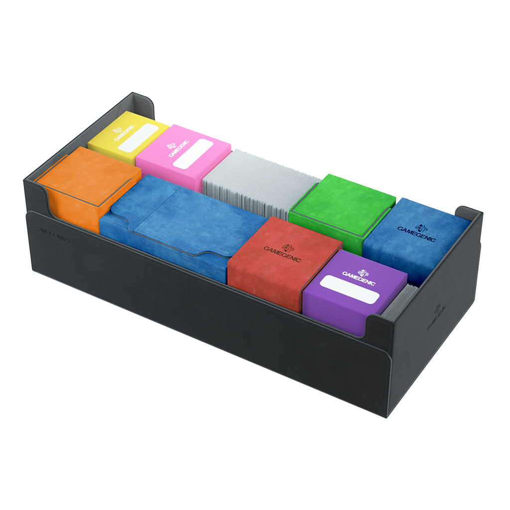 Dungeon Deck Box for 1100+ Cards - Premium Black Storage Case | Perfect for MTG, Yu-Gi-Oh, Pokemon & Trading Card Games | Organize & Protect Your Collection