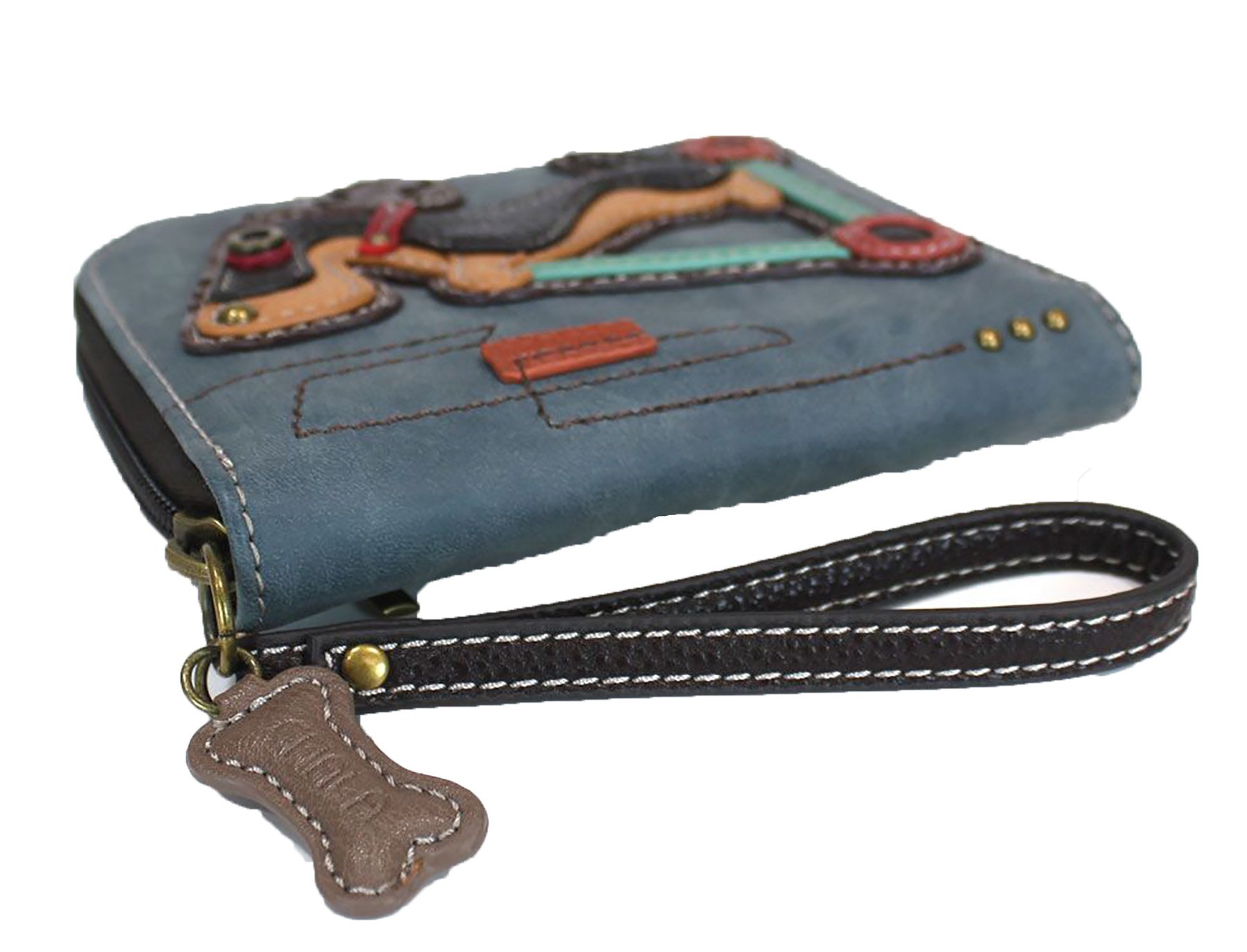 CHALA Zip Around Wallet for Women - 8 Credit Card Slots & Wristlet Strap - Durable PU Leather Crossbody Phone Wallet - Perfect for Travel, Shopping & Everyday Use