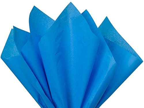 Premium Blue Tissue Paper 15x20 Inches - 100 Sheets Pack | USA Made | Gift Wrapping, Party Decorations, Craft Projects & DIY Scrapbooking Supplies